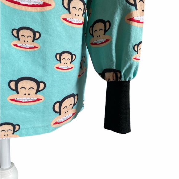 Paul Frank Scrub Top Julius w Braces Long Sleeve C - Picture 4 of 10